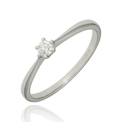 Fehér arany gyűrű 54-es méret (B48064)